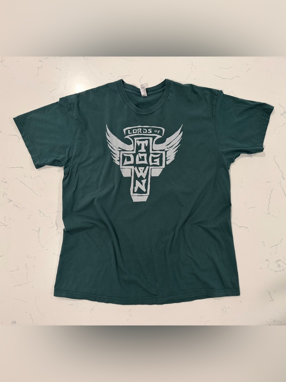 Lords of Dogtown Graphic T-shirt 2XL American Apparel Dark Teal Green